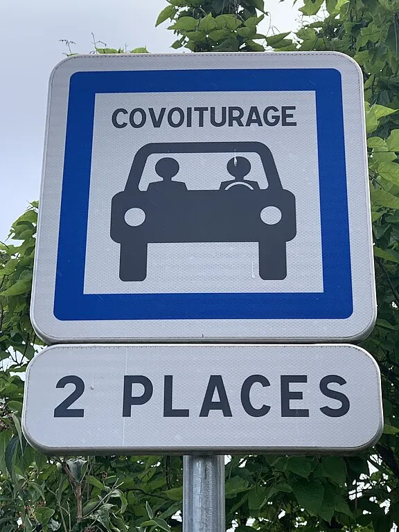 Panneau aire de covoiturage
