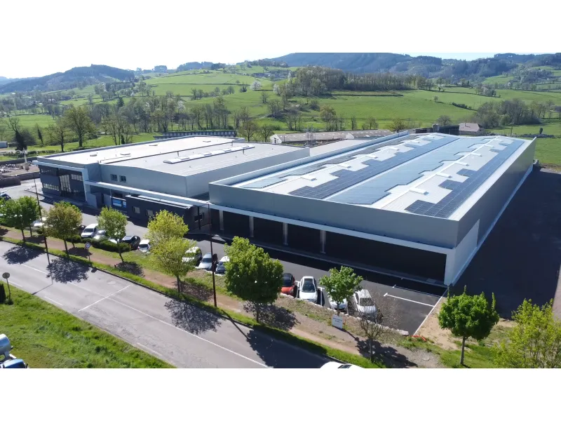 Vue aérienne locaux de l'entreprise AUDINNOV