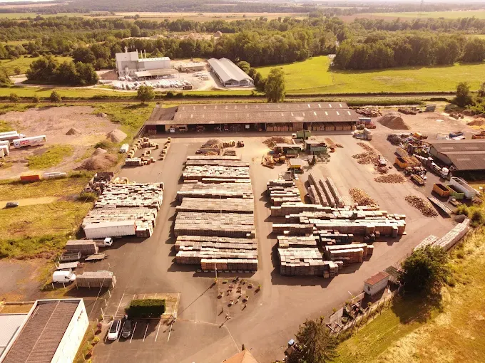 Vue aérienne entreprise Palettes 58