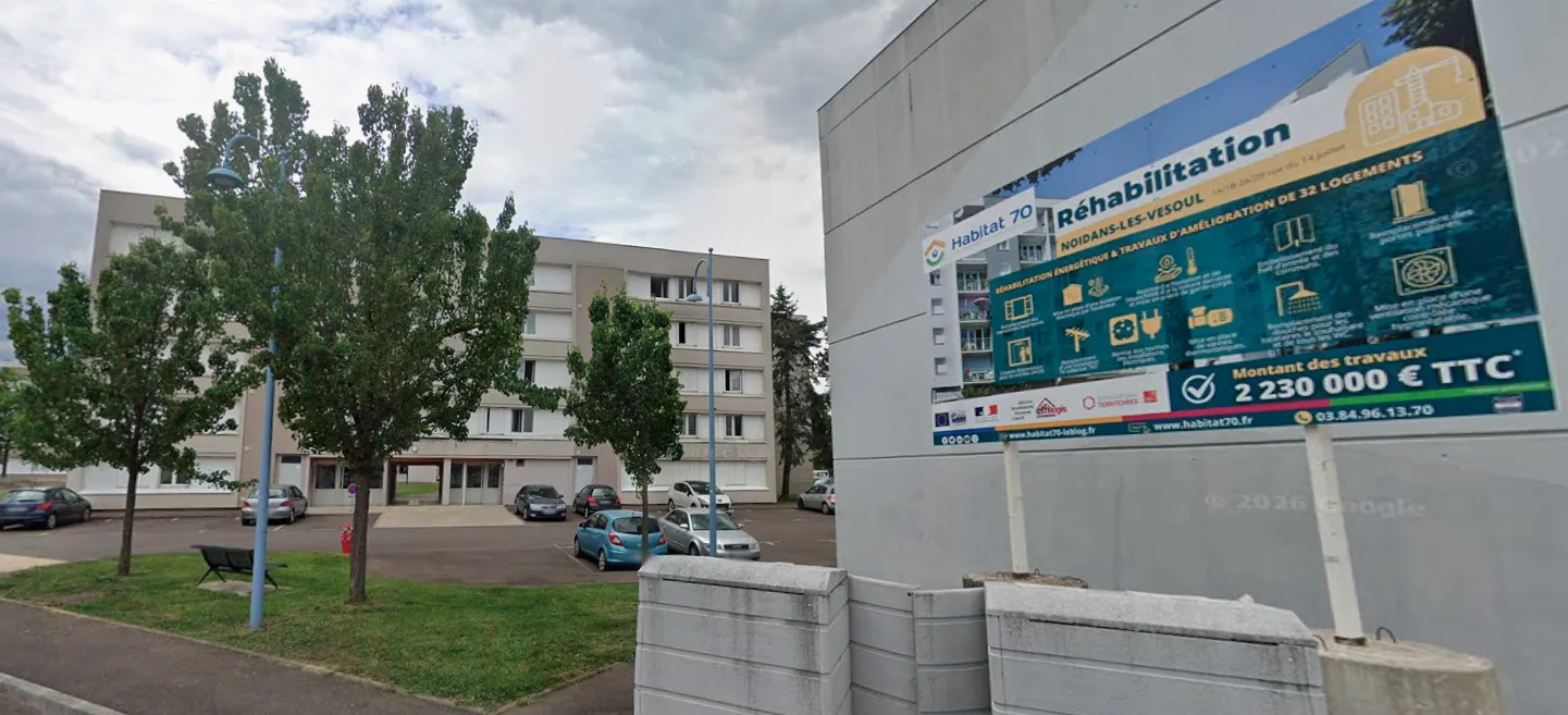 façades bâtiment rue du 14 juillet Noidans les Vesoul