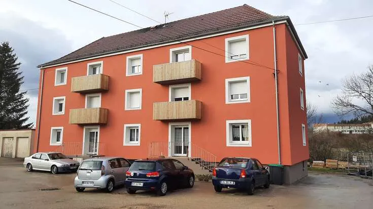Logements réhabilités rue Rouget de l'Isles à Pontarlier