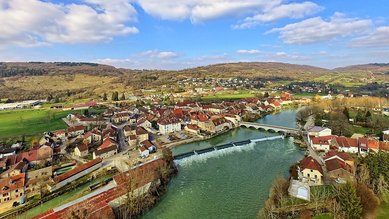 Vue aérienne de QUINGEY
