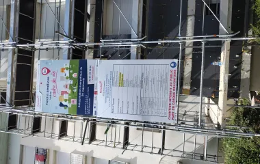 Facade bâtiment rue de la poste à Mandeure