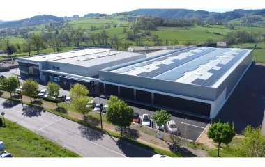 Vue aérienne locaux de l'entreprise AUDINNOV