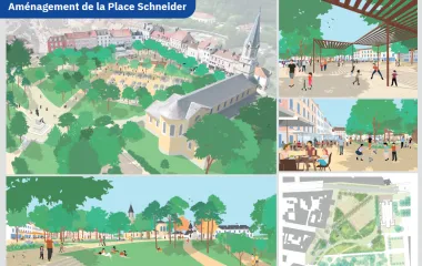 Projet d'aménagement de la place Schneider au Creusot